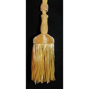 OEM Custom Gold Bullion Tassels Wholesale Metallic Bullion Tassel High Quality Materials Custom Made Golden Acorn Tassel - Product Image 3