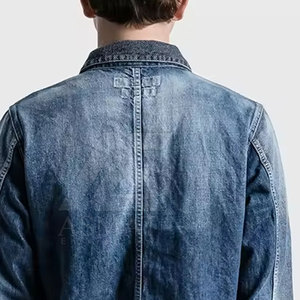 Chaqueta de Mezclilla para Hombre, Corte Regular, Color Sólido, Cierre de Botones, Estilo Urbano, Ropa Exterior 2026 - Product Image 4