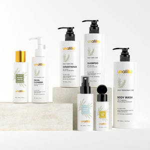 Cap Shampoo Lotion Skincare OEM/ODM Available Empty Custom Color Silk Screen Printing <b>Pump</b>/Flip Top PET Plastic Cylinder <b>Bottles</b> - Product Image 1