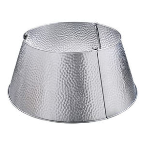 Jupe de sapin de Noël en métal personnalisable Bold Blossom – Look attrayant, écologique, installation facile, 27x10 pouces, décorations pour la maison - Product Image 4