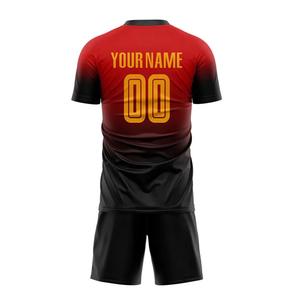 Camisetas de Fútbol Unisex en Oferta, Uniformes de Fútbol Transpirables con Estampado Sublimado, Cuello en V, Manga Corta, Nombre del Equipo Personalizado, Económicas - Product Image 3