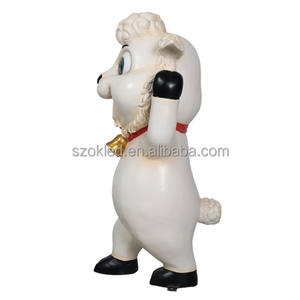 لحم الضأن عيد الفصح مع سلة من البيض مزلقة أرنب عشب منزل بيضة مقعد اليقطين الألياف الزجاجية عيد الميلاد عيد هالوين الديكور عطلة - Product Image 3