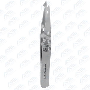 Pince à épiler pour cils et sourcils en acier inoxydable, outil de beauté, avec logo personnalisé, à pointe inclinée, pointue et plate - Product Image 4