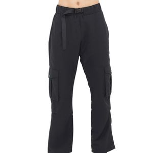 Pantalon cargo noir décontracté pour homme, pantalon utilitaire multi-poches, coupe droite, vêtements de travail, pantalon cargo en gros, vêtements personnalisés - Product Image 1