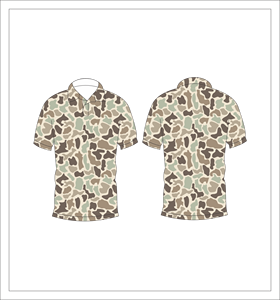 Camiseta Polo de Camuflaje Marrón Arena, Sublimada, Manga Corta, Deportiva, Informal, Personalizable con Logotipo, Unisex - Product Image 6