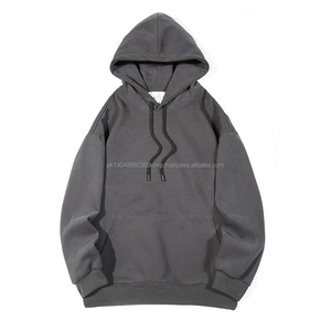 เสื้อฮู้ดผู้ชายผ้าฟลีซผ้าฝ้ายมีฮู้ดสำหรับทุกเพศเสื้อฮู้ดพิมพ์ลายพัฟขนาดใหญ่ - Product Image 3