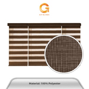 Persianas Zebra Monobrown Marrón Oscuro ZB91143 76x183cm, las Más Vendidas en Malasia, para Hogar y Oficina, OEM B2B, Mejor Proveedor Garantizado, Calidad Profesional - Product Image 5