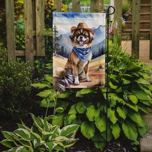 Multicolor Tibetan Spaniel Cowboy Welcome <b>Garden</b> <b>Flag</b> Mailbox Decorative Yard <b>Flag</b> Banner for Patio Artwork for Flower Beds - Product Image 2