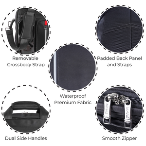 Custom Logo 450 Urban EDC Business <b>Backpack</b> 15 Inch Laptop Waterproof PVC Coated Nylon USB Portable Solar Panel RFID Factory - Product Image 4