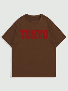 T-shirt graphique oversize homme à manches courtes, impression sérigraphique personnalisée, style streetwear japonais Drift Racing, automobile, grandes tailles - Product Image 3