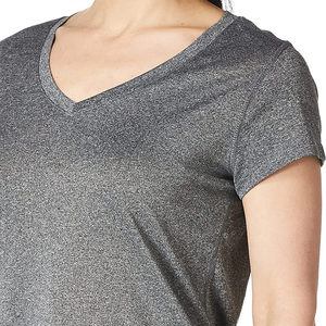 Camiseta de Verano Personalizada para Mujer, Informal, con Logotipo, de Poliéster/Algodón, Antiarrugas, Cuello en V, Manga Corta, Diseño Nuevo 2026 - Product Image 3