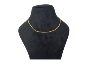 Cadena de Serpiente de Latón Chapada en Oro de 18K al por Mayor para la Fabricación de Collares con Colgantes - Product Image 4