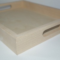Plateau de service rectangulaire en bois naturel fait main, très demandé, résistant à la chaleur, écologique, durable, pour cuisine, support pour aliments et boissons, maison