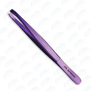 Pinzas de Precisión para Cejas y Pestañas, de Acero Inoxidable Resistente, de Alto Volumen, con Punta Angulada, Venta al Por Mayor - Product Image 4