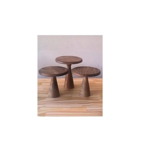 Durable Hardwood Wooden Cake Stand With Stable Base For Large Celebration Cake And Party Dessert Arrangement - Product Image 1