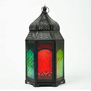 Lámpara Decorativa de Cristal y Metal con Acabado Dorado, Hecha a Mano, Ecológica, Moderna y de Lujo para el Festival del Ramadán, Decoración para el Hogar - Product Image 1