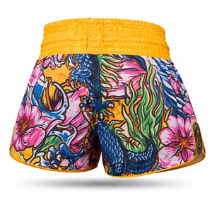 Shorts de boxe Muay Thai OEM directement de l'usine, vêtements de combat personnalisés en satin de qualité supérieure pour les acheteurs en gros du monde entier - Product Image 3