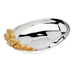 Tazón de Metal Hecho a Mano con Forma de Manzana, con Cuchara, Acabado Dorado Pulido, Diseño Novedoso para Regalos y Servir Comida, Utensilios de Cocina - Product Image 4