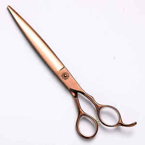 กรรไกรตัดขนสัตว์เลี้ยงแบบมืออาชีพ กรรไกรตัดขนสุนัข ใบมีดตรง สแตนเลส - Product Image 2