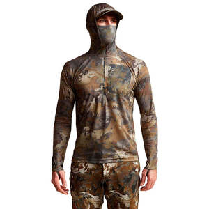 Camiseta Térmica Transpirable de Camuflaje para Caza con Capucha y Máscara Facial Integrada, Ropa de Exterior con Absorción de Humedad - Product Image 1