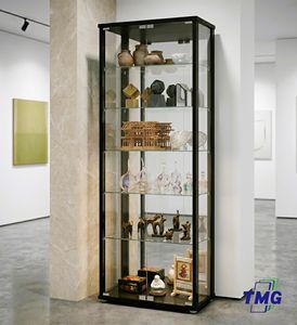 Luxury Tiered <b>glass</b> cabinet display <b>case</b> Wooden Frame Modern Design High-End Transparent Storage Home Furniture <b>for</b> Home Bar - Product Image 1