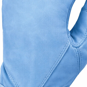 Elite Light Blue Red Genuine Cowhide Leather Batting Gloves Heavy Duty Protective Grip Adult Custom Baseball Gloves - Product Image 6