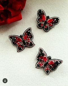 Beautiful Handmade Embroidered Beaded <b>Brooch</b> Artistic Fashion Lapel <b>Pin</b> Gift Embroidery Beaded <b>Brooch</b> Luxury Handmade - Product Image 3