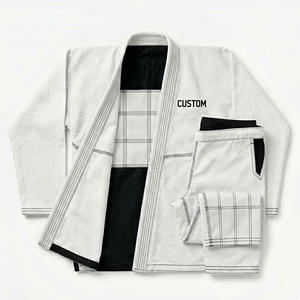 Kimono de Jiu-Jitsu brésilien personnalisé avec logo, tissage perlé léger, coton doux et durable, uniforme de BJJ, fournisseur en gros - Product Image 2