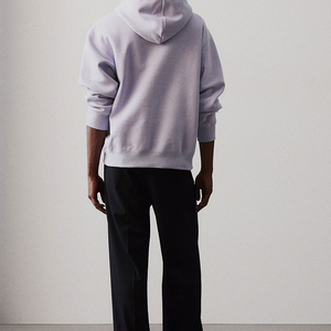Sweat à capuche oversize personnalisé en molleton épais noir 500 g/m² pour homme, style streetwear unisexe - Product Image 3