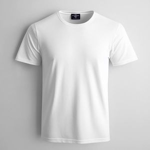 Chemise Homme Blanche Unie à Manches Courtes Coupe Droite en Coton Piqué Décontractée Respirante Tissée Teinte en Fil ODM Boutonnée sur le Devant - Product Image 1