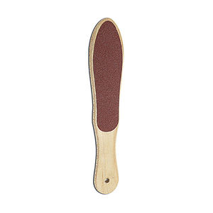 Râpe à pieds UBI 26 cm double face pour callosités et cors, outil de pédicure humide/sec, lime à pieds avec manche en bois pour usage domestique - Product Image 1