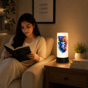 Lord Ganesha <b>LED</b> Table Lamp Spiritual Decorative Night <b>Light</b> Warm Glow Bedside Temple Home Meditation Gift Electric Desk Lamp - Product Image 3