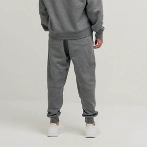 Top Quality Plus Size <b>Men</b> Oversized Baggy Sweatpants <b>Elastic</b> Waist Front Pockets Wide Leg 100% Cotton Fleece Baggy <b>Trousers</b> - Product Image 2