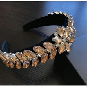 Black Colored Hairbands Bling Crystal <b>Headbands</b> Designer <b>Headbands</b> Rhinestone <b>Headbands</b> for Women - Product Image 6