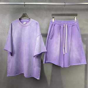 Ensembles d'été décontractés en coton respirant pour hommes, personnalisables sous marque privée, vente en gros, fabricant OEM, production en vrac, fournisseur haute densité (GSM) - Product Image 2