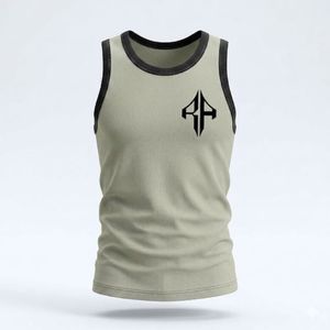 Premium Quality Customized Design Technics <b>Printed</b> <b>Material</b> 100%Cotton Men's Tank Style Causal by RIVIAN ATLANTIC - Product Image 2