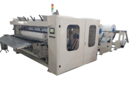 Máquina Rebobinadora de Papel Higiénico Jumbo Totalmente Automática con Caja de Engranajes de Doble Película a Color y Motor de Alta Velocidad para Producción a Gran Escala