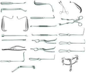 Ensemble de laparotomie de base en acier inoxydable, instruments chirurgicaux manuels de qualité supérieure - Product Image 2