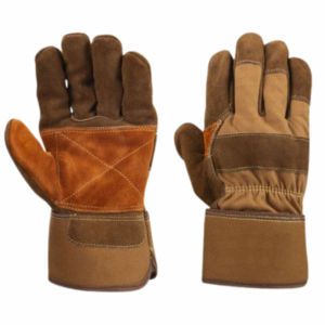 Guantes de Trabajo Resistentes de Cuero Vacuno, Guantes de Seguridad Industriales para la Construcción, Protección Duradera para la Palma de la Mano para Hombres - Product Image 3