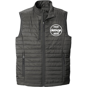 Gilet matelassé personnalisé, veste d'équitation chaude et rembourrée, vêtements d'hiver décontractés, gilet rembourré pour homme. - Product Image 3