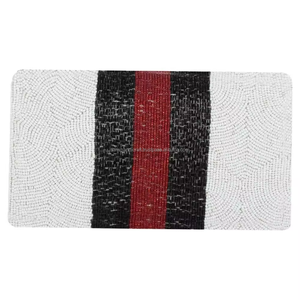 Handmade Women's Fashion Mini Clutch <b>Bag</b> Embroidered Beaded <b>Sequined</b> Fabric - Product Image 5