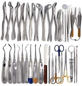 Kit de 75 Instrumentos de Acero Inoxidable para Cirugía Dental Oral, Elevadores y Pinzas de Extracción, Aprobado por CE - Product Image 1