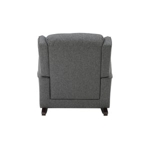 Fauteuil à bascule en tissu Fabien Gray pour salon - Product Image 4