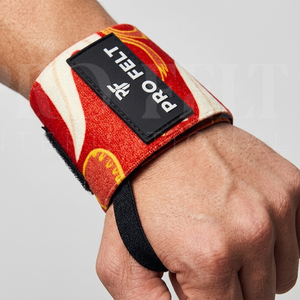 Gym Training Heavy Duty Elastic Wrist Support Thumb Loop & Adjustable Velcro Closure Custom Design Fitness Apparel Wrist <b>Straps</b> - Product Image 3