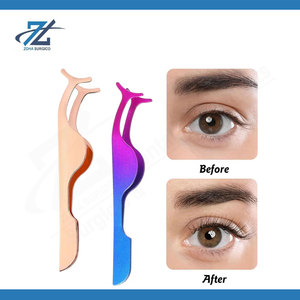 Pince à épiler personnalisée en or rose pour cils, en acier inoxydable japonais, antistatique, outil de précision pour extensions de cils avec personnalisation - Product Image 4