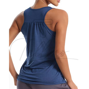 Hot Sale Short Women's Sporty Tank Tops Quick Dry Breathable with Front Logo and Custom Colors - Product Image 5