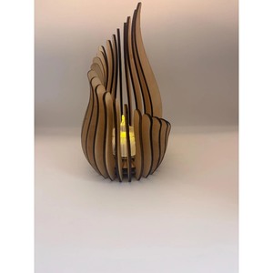 Portavelas de Madera de Forma Elegante, Ecológico, Decoración para el Hogar, Linterna - Product Image 5