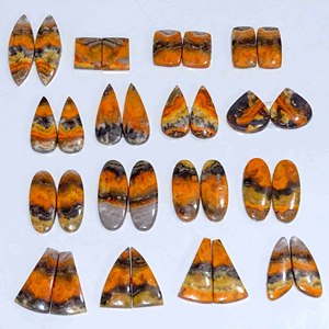 Natural <b>Bumble</b> <b>Bee</b> Quartz Grade Pair Loose Gemstone Wholesale Price High Quality Mixed Third Party Certified Color Play - Product Image 2