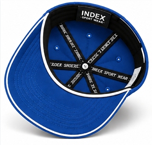 หมวกแก๊ปปักลาย 3 มิติ Blue Index Sportswear แบบ Snapback สำหรับทุกเพศ ทรง 6 แผง ปีกแบน - Product Image 6