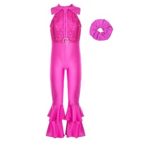 Ensemble de vêtements de danse pour enfants de 6 à 14 ans Vêtements de gymnastique pour filles Costume de danse moderne à paillettes pour enfants Justaucorps Vêtements de performance pour enfants